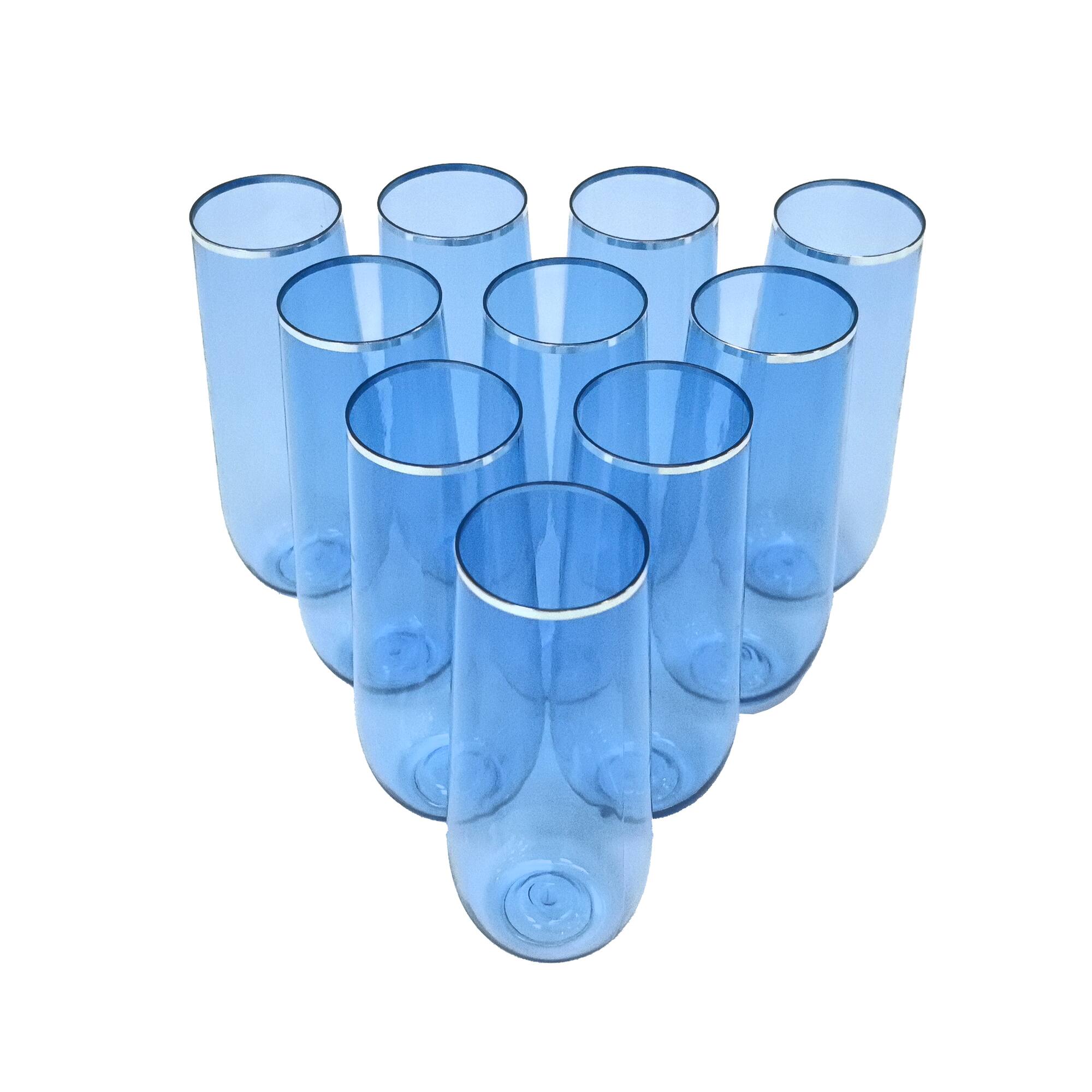 Modern Coast 9oz. Blue Champagne Flutes, 10ct. by Celebrate It™